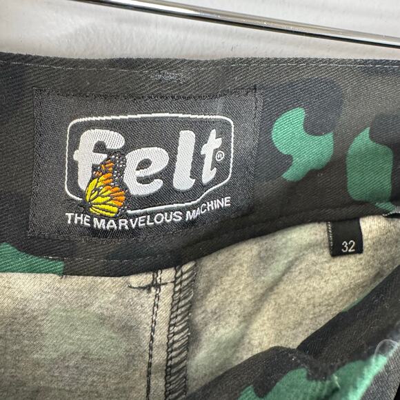 Felt Garden Pant Dark Leopard Cotton Canvas Relax Fit Men's 32 - Picture 5 of 7